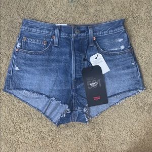 Levi’s shorts, high rise super shorts